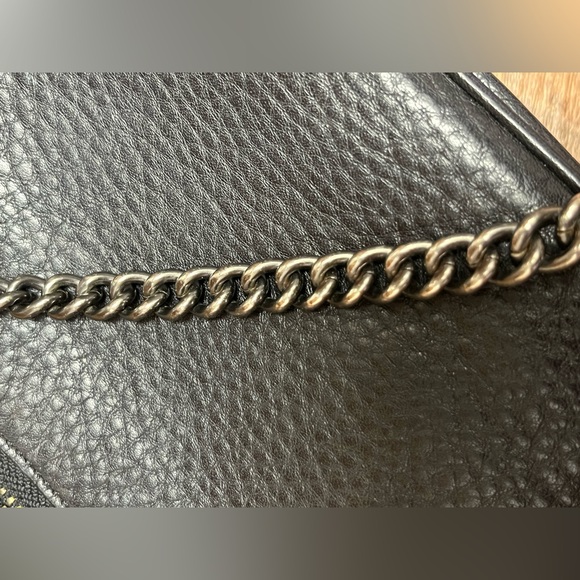 Coach Black Leather Floral Nolita 19 - Picture 11 of 13